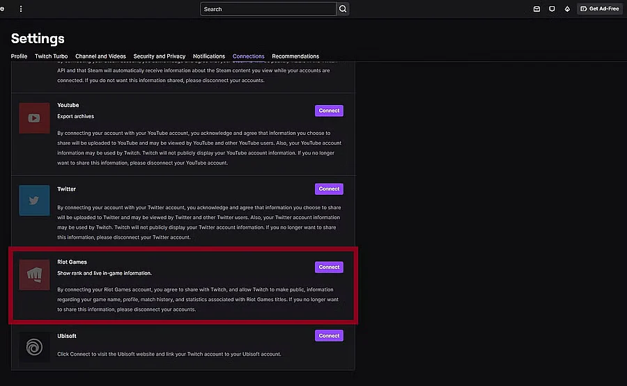 VCT 2023 Game Changers Championship Drops: Connecting Twitch and Riot Games Account