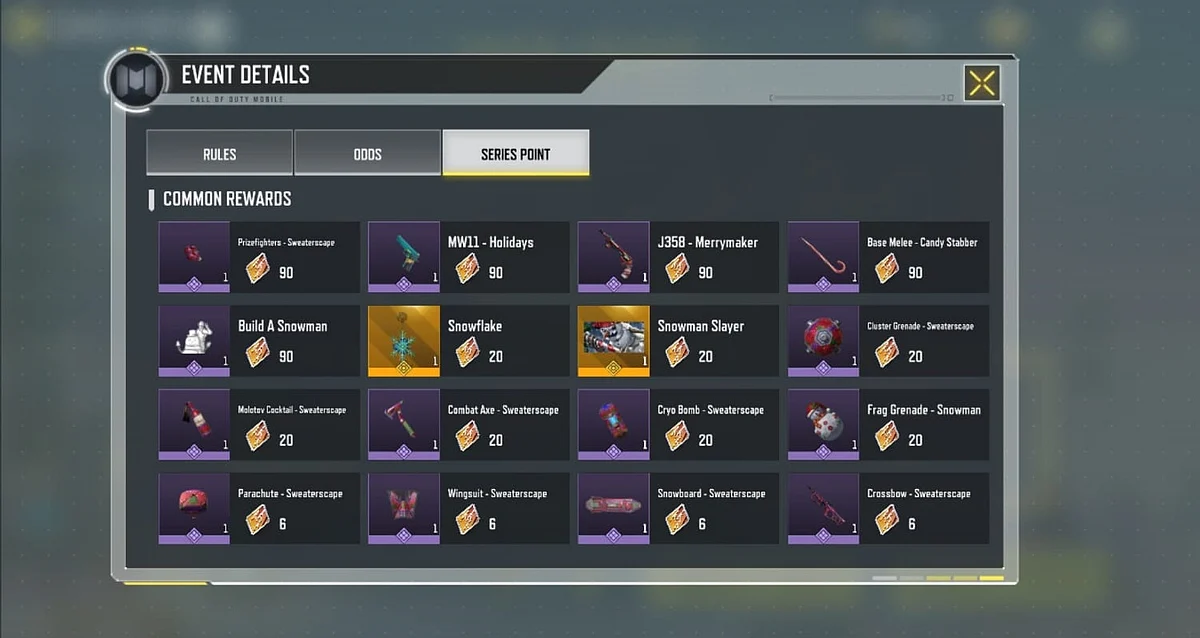 Players can get up to 20 Series Points in Call of Duty Mobile for duplicates.