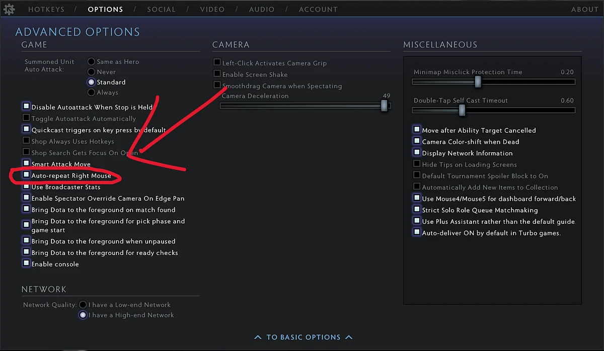 Auto Repeat Right-click option