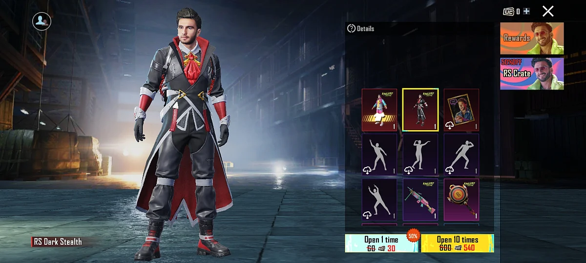 RS Dark Stealth outfit