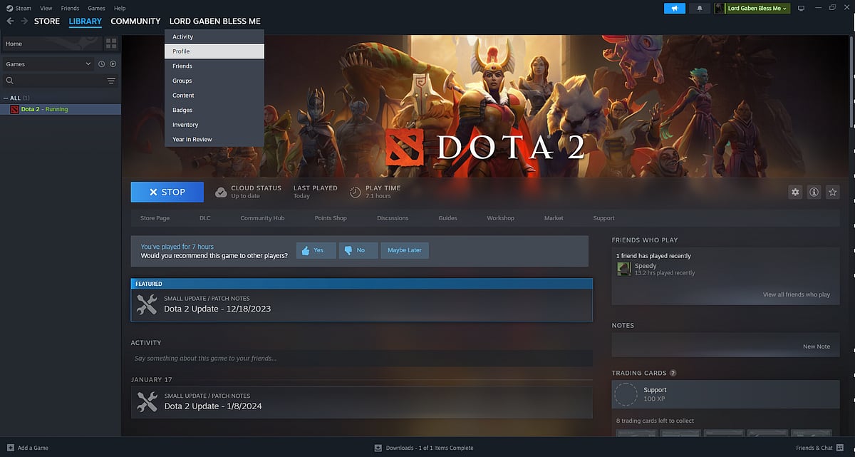 Changing Name Through Steam Profile