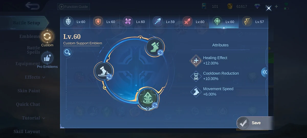 Best Estes Emblem in Mobile Legends