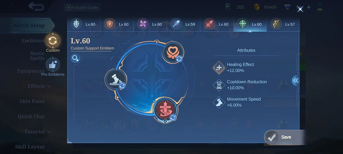 Best Minotaur Emblem in Mobile Legends