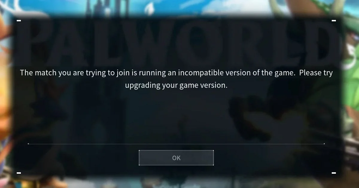 <div class="paragraphs"><p>Can’t Join Your Friend’s Server? Here’s How You Can Fix “The Match You are Trying to Join is Running an Incompatible Version of the Game '' Error in Palworld</p><p></p></div>