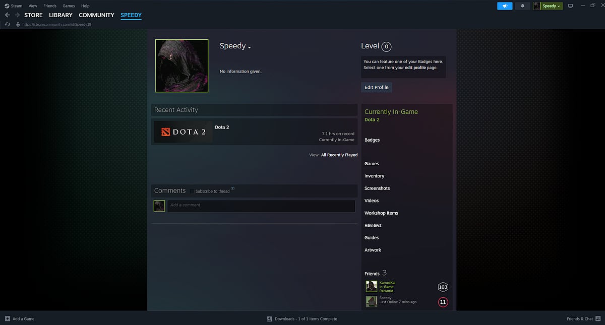 Changing Name Through Steam Profile