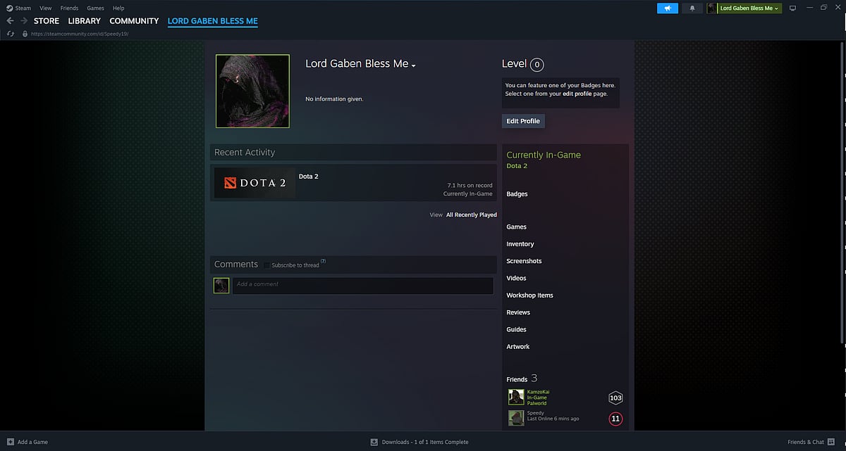 Changing Name Through Steam Profile