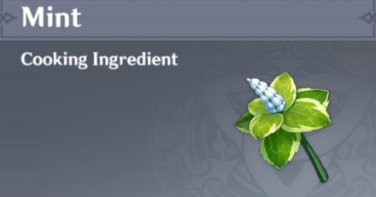 <div class="paragraphs"><p>Genshin Impact: What is Mint? Mint Locations, Uses, Farming Locations</p></div>