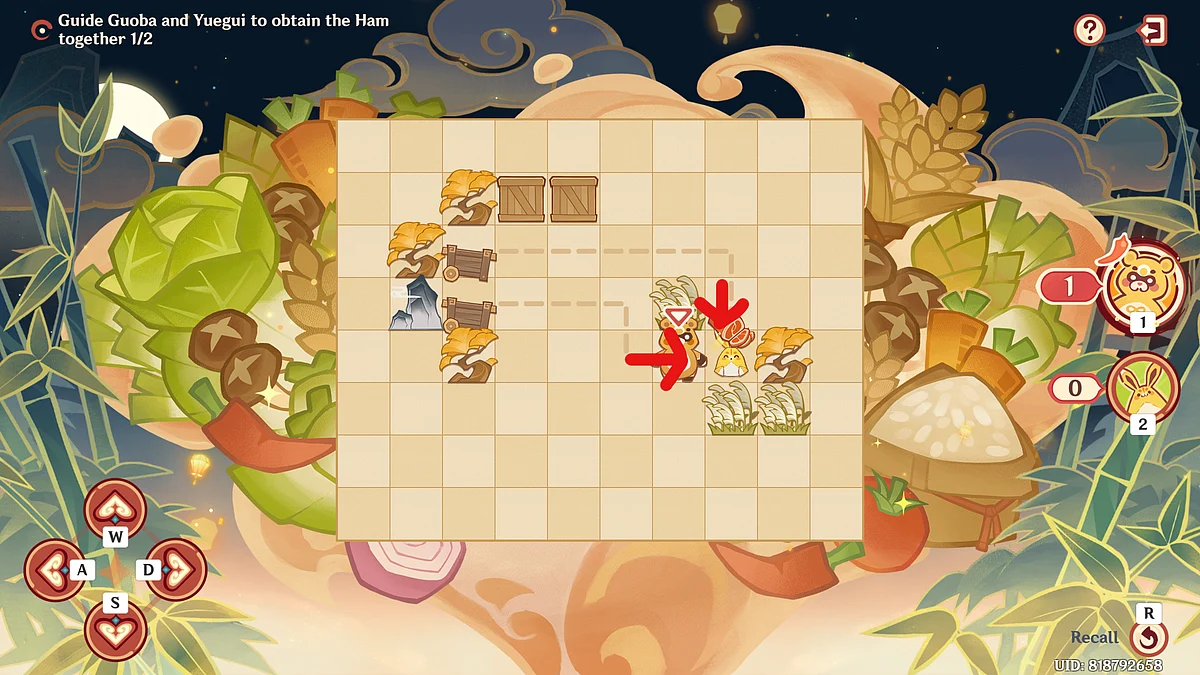 Control the two and retrieve the key ingredient to complete the puzzle.