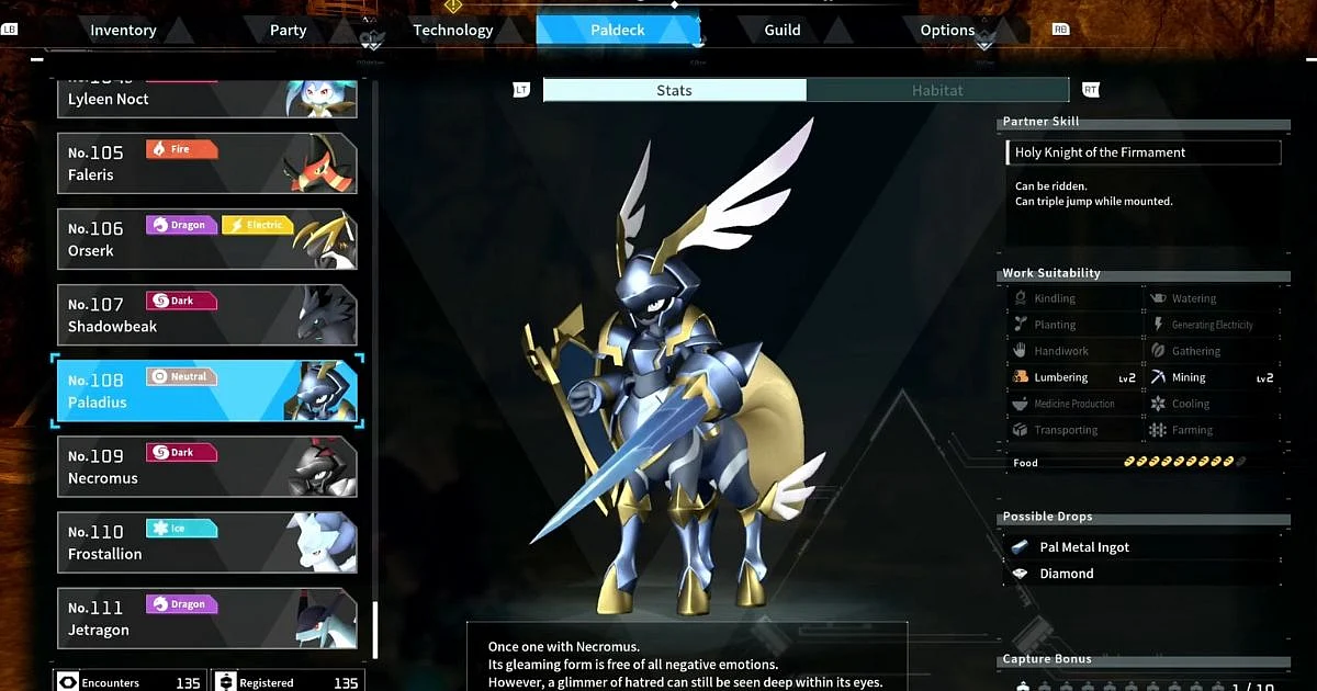 <div class="paragraphs"><p>Palworld Guide: How to Catch Legendary Paladius? Spawn Locations, Breeding Combinations, and More</p></div>