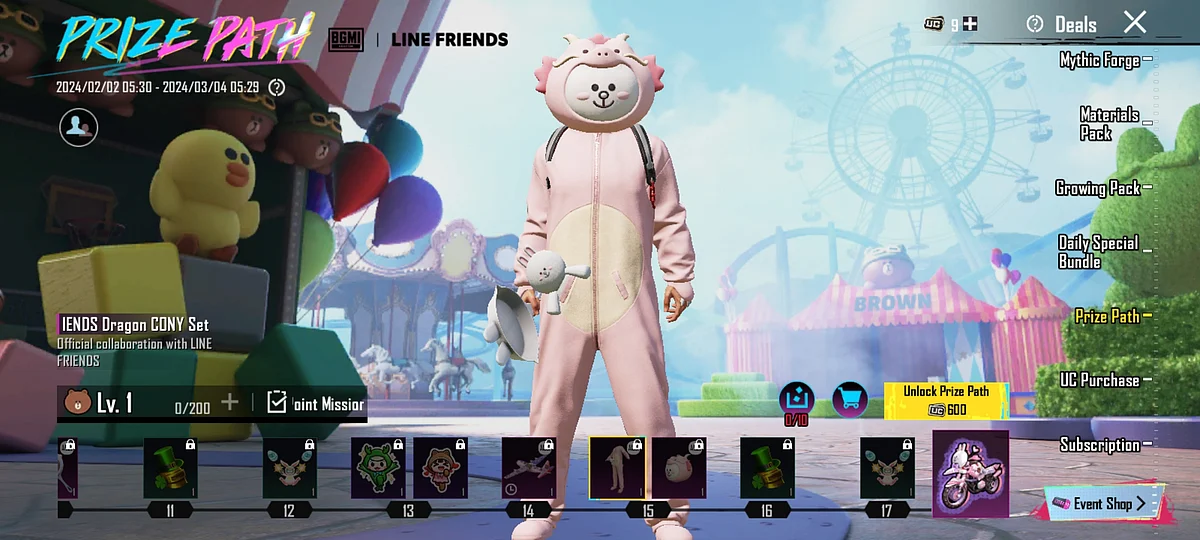 Line Friends Dragon Cony Set 
