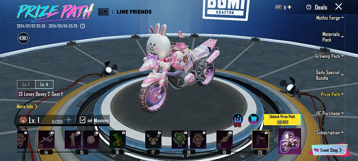 Line Friends Lovey Dovey 2-Seat Motorcycle Skin