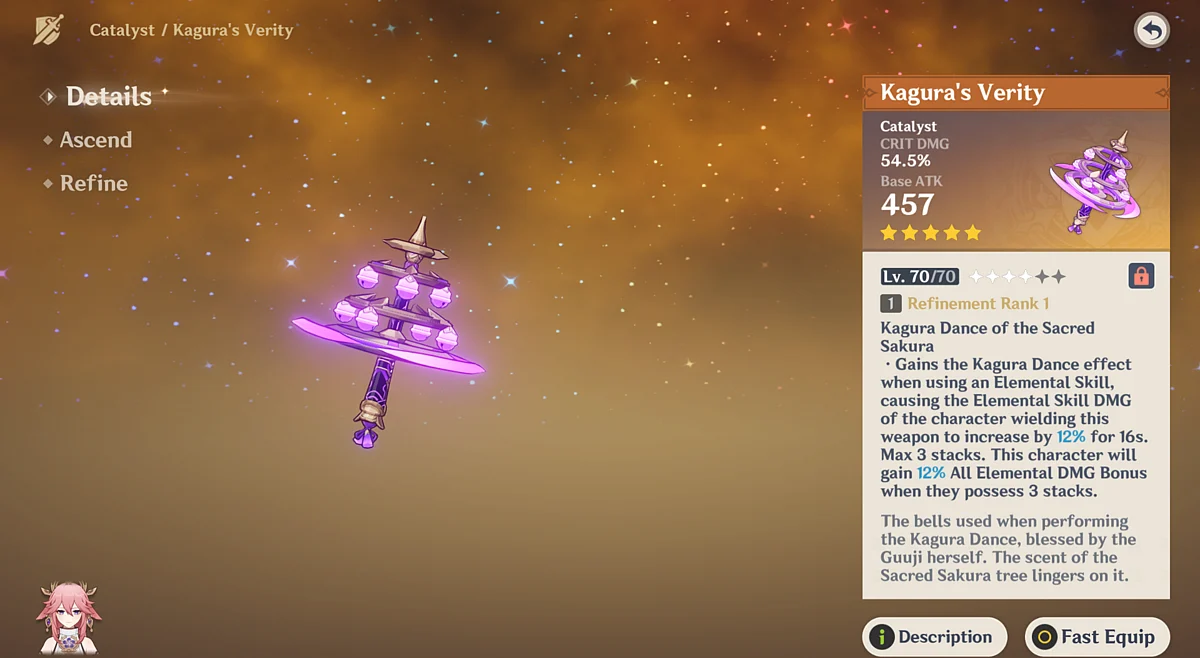 Best Weapons for Yae Miko in Genshin Impact Version 4.4