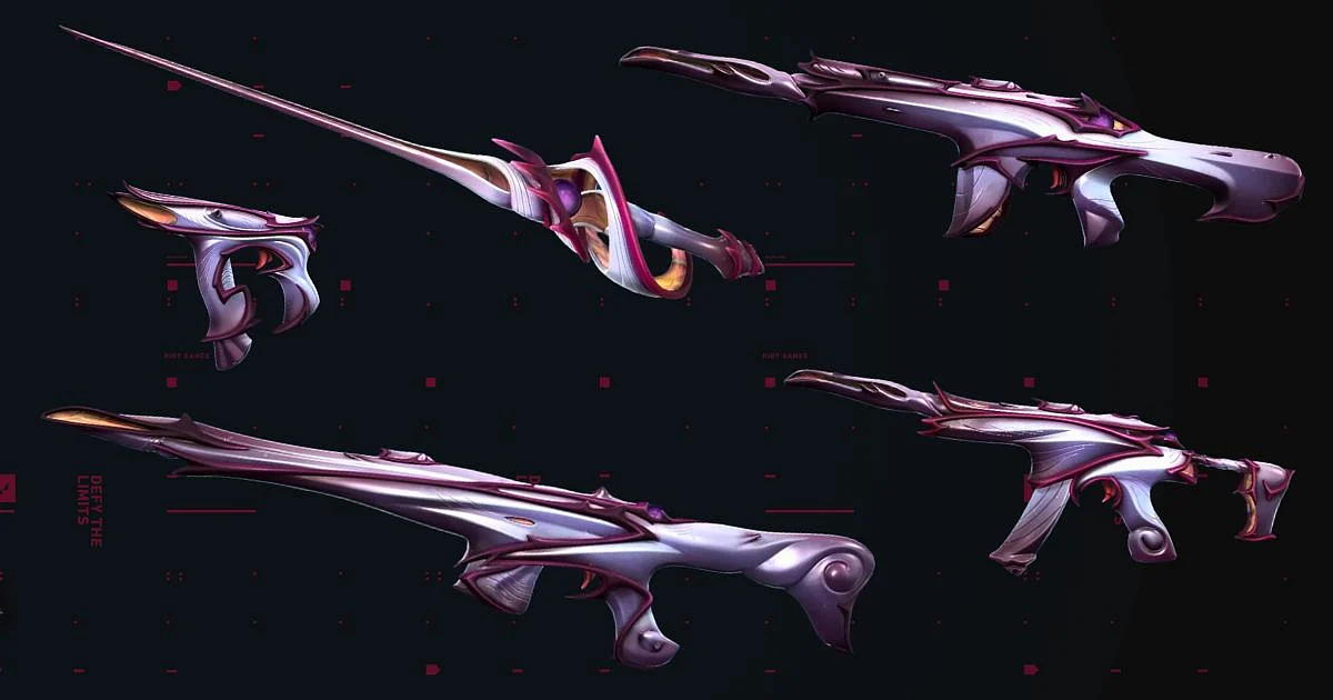 Valorant Episode 8 Act 2 Battle Pass: Shellspire Skinline