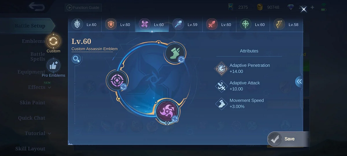 Best Jawhead Emblem in Mobile Legends