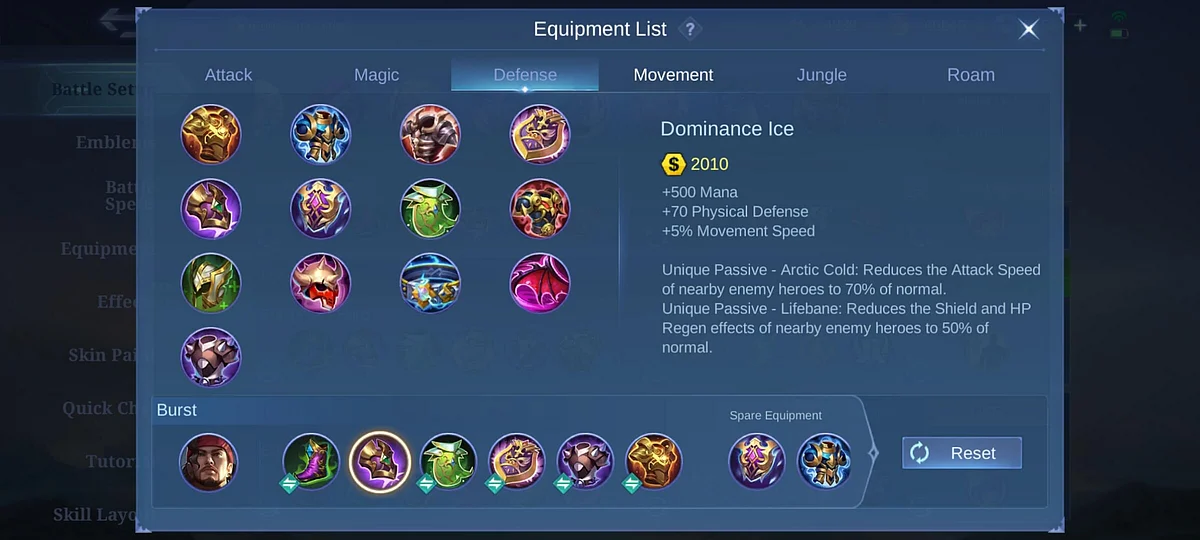 Here is the recommended Lapu-Lapu build in MLBB.