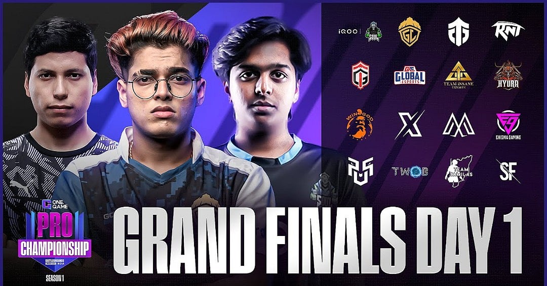 <div class="paragraphs"><p>OneGame BGMI Pro Championship Grand Finals Day 1</p></div>