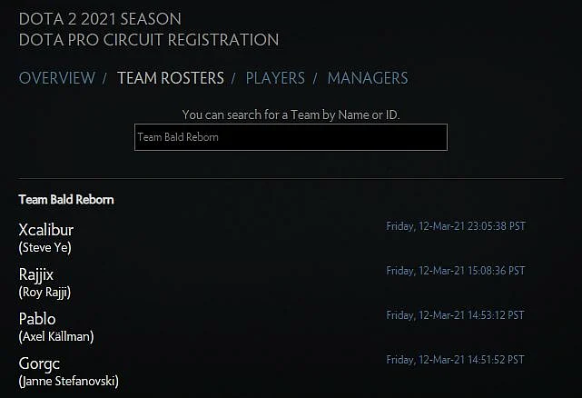 Former OG Streamer Gorgc Teams Up for the EU 2021 DPC Season 2: Open Qualifiers