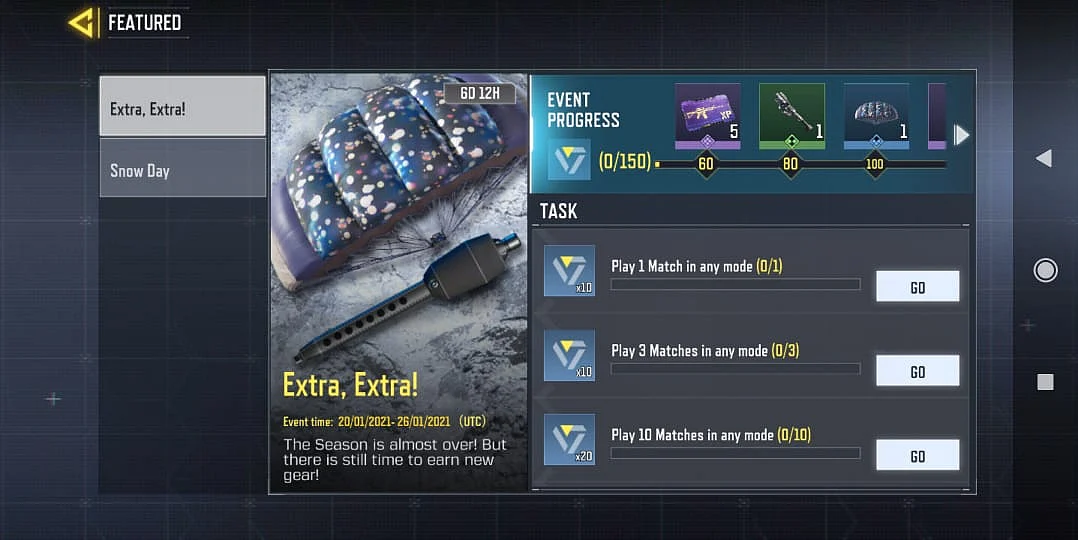 COD: Mobile Extra, Extra! event is giving players XP cards and camos