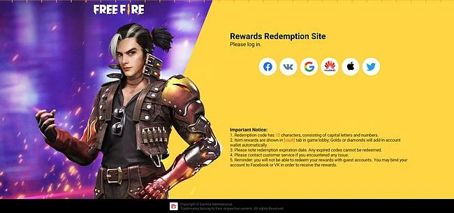 Garena Free Fire Redeem Codes for May 3, 2021