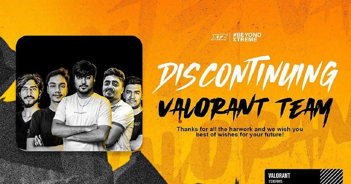 XTZ Esports Discontinues its Valorant Roster Within Three Months of Signing