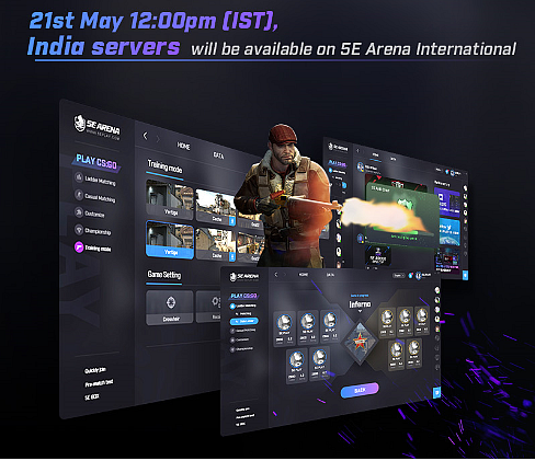 5E Arena to Launch Its CS:GO Servers in India on May 21