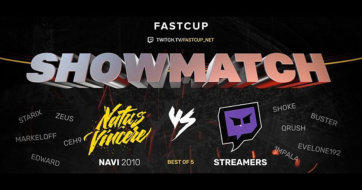 FASTCUP Announces Showmatch Between Na'Vi CS 1.6 Lineup and Twitch Streamers