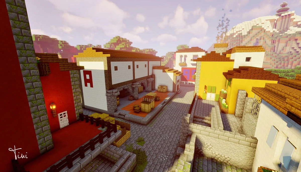 CS:GO Fan Recreates Inferno Map Replica in Minecraft