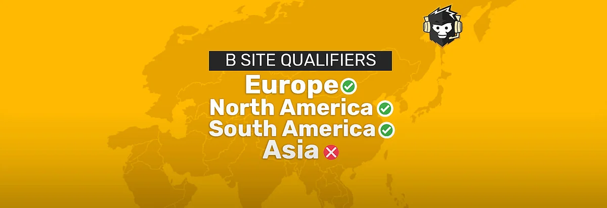 Asia Excluded from B Site Qualifiers Featuring a $100,000 Prize Pool