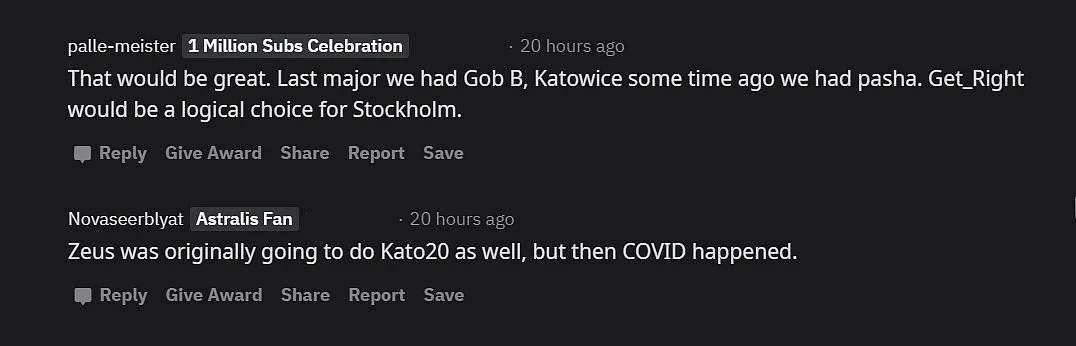 CS:GO Community Wants GeT_RiGhT to be Trophy Bearer for Stockholm Major 2021