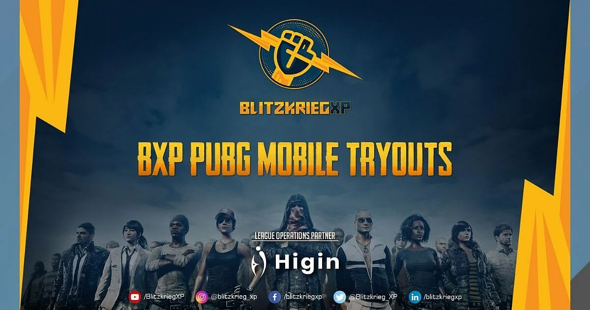 121XP Backed Initiative, BlitzkriegXP Announces Tryouts For PUBG MOBILE Team