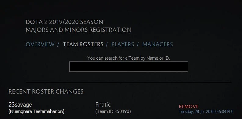 23Savage Has Been Removed From Fnatic’s Roster