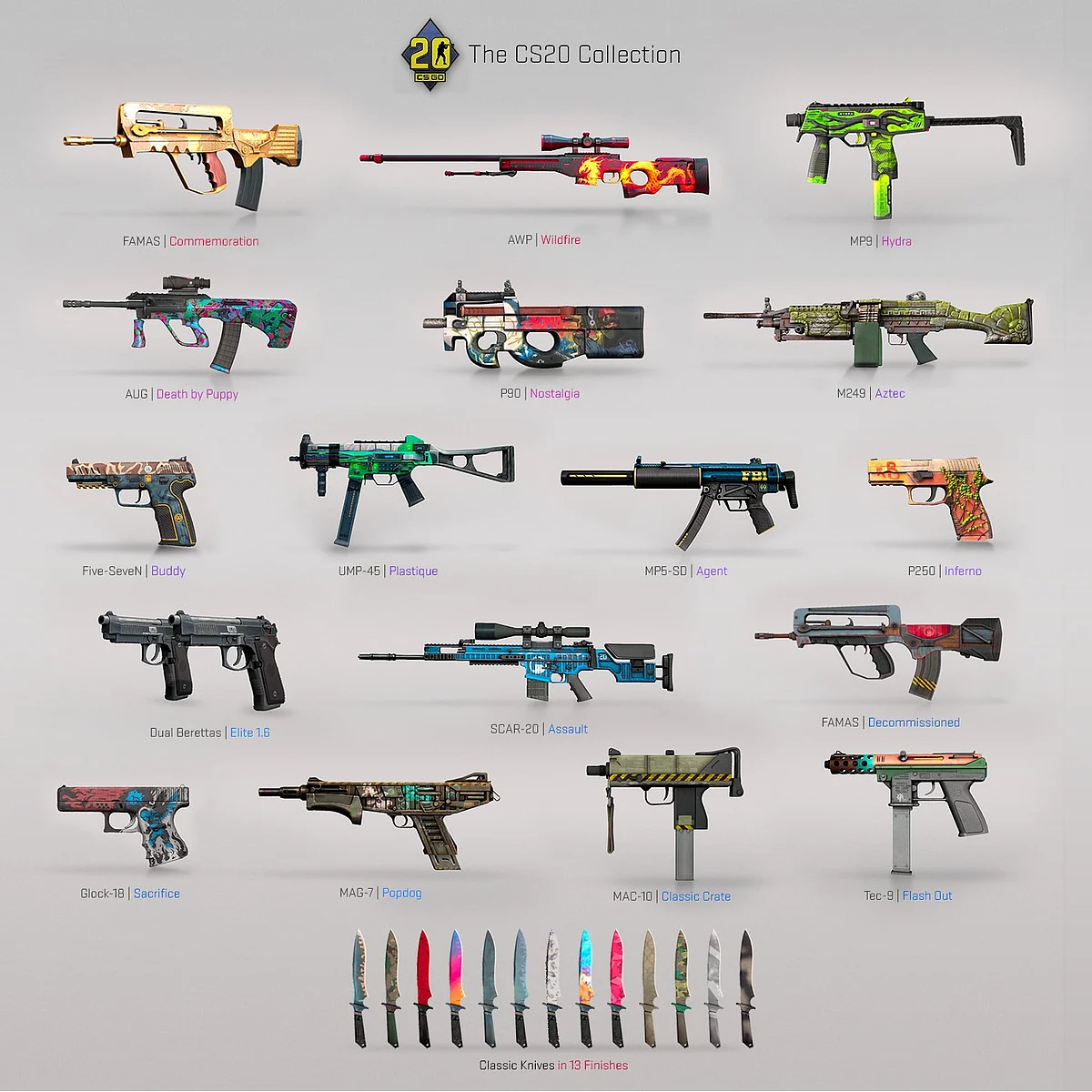CS:GO update includes CS20 Weapon Case, Sticker Capsule and Cache's return to active duty