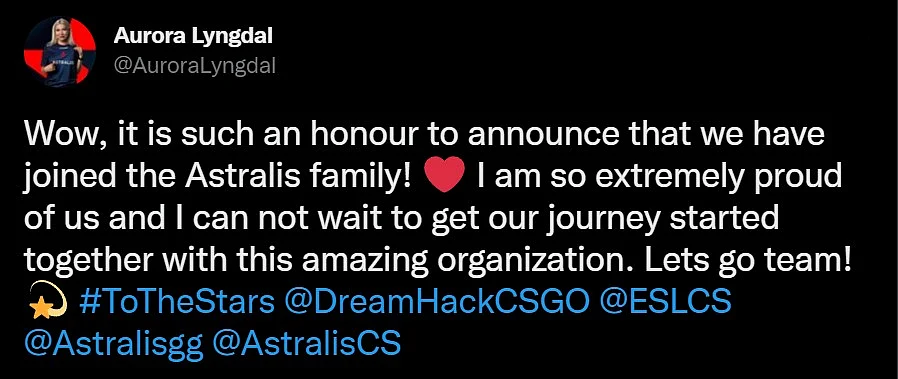 Astralis Announces New Female CS:GO Team