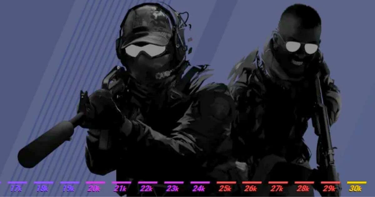 CS2 Premier Rating Distribution November 2023 and CS:GO Rank Comparison