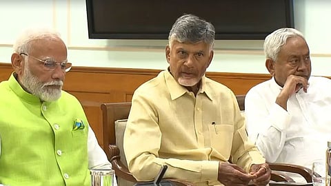 Narendra Modi, Chandrababu Naydu and Nitish Kumar
