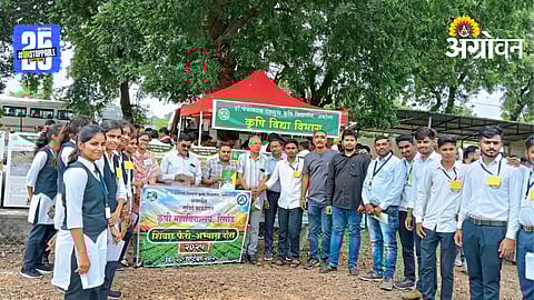 Shivar Feri: कृषी महाविद्यालयाच्या विद्यार्थ्यांचा खरीप शिवार फेरीत सहभाग