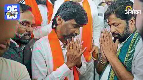 Ajit Navle, Manoj Jarange Patil and Bacchu Kadu