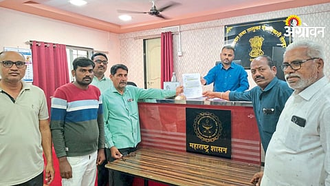 Farmers demand from the government through tehsildars