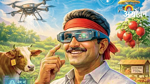 Augmented reality smart glasses in farming