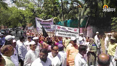 Farmer protest against Purandar airport land acquisition