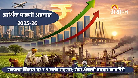 Maharashtra economic growth forecast 2025-26 economic survey