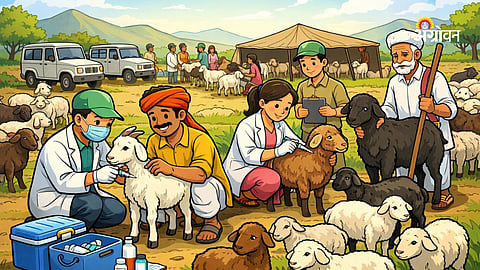 PPR vaccination drive for goats and sheep in India