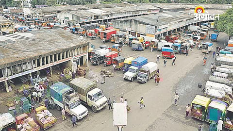 encroachment issue in Pune APMC market yard