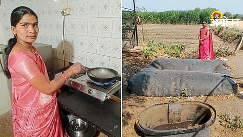 Rural women using animal waste for energy