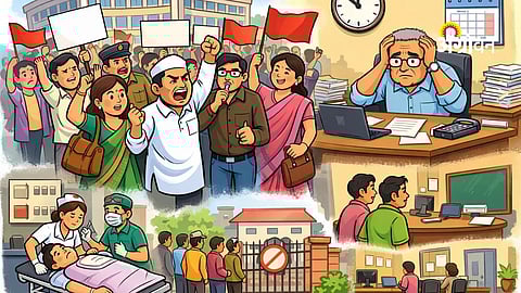 1.7 Million Maharashtra Employees Threaten Indefinite Strike