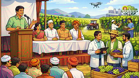 DeHaat grape cluster development program