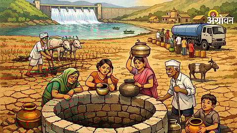 Water distribution problems in rural Maharashtra villages