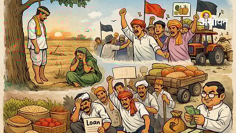 Reasons behind farmer protests and suicides India agriculture