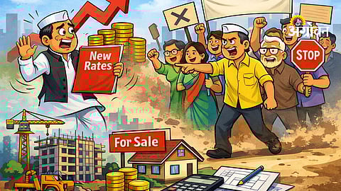 Government decision on property valuation rates Maharashtra