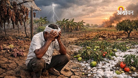 Impact of climate change on sensitive crops like grapes, mango, and pomegranate